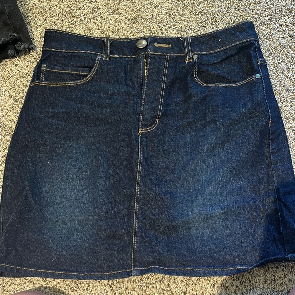 Harper Indigo Denim Skirt